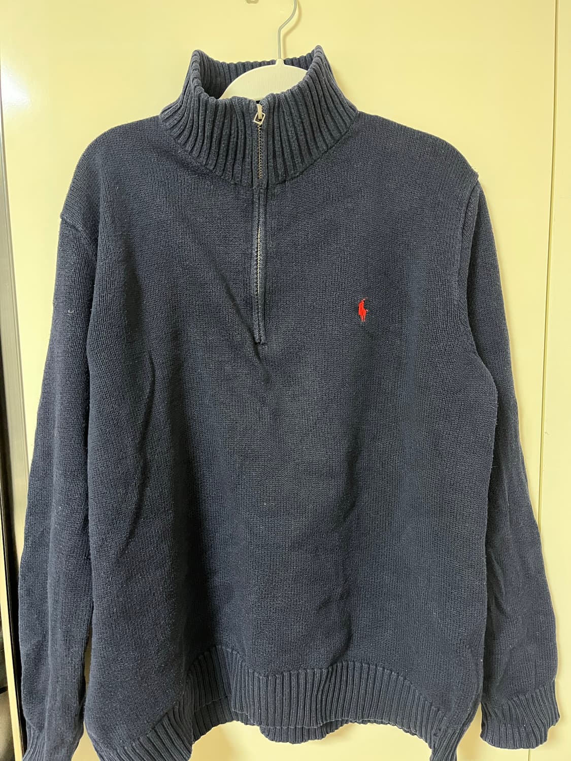 폴로 빈티지 네이비 니트 남여공용 상품이미지1