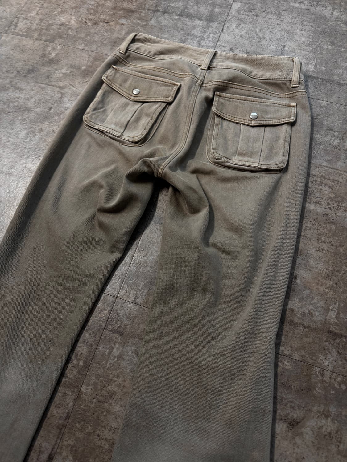 버튼 플레어 부츠 컷 데님 팬츠 상품이미지5