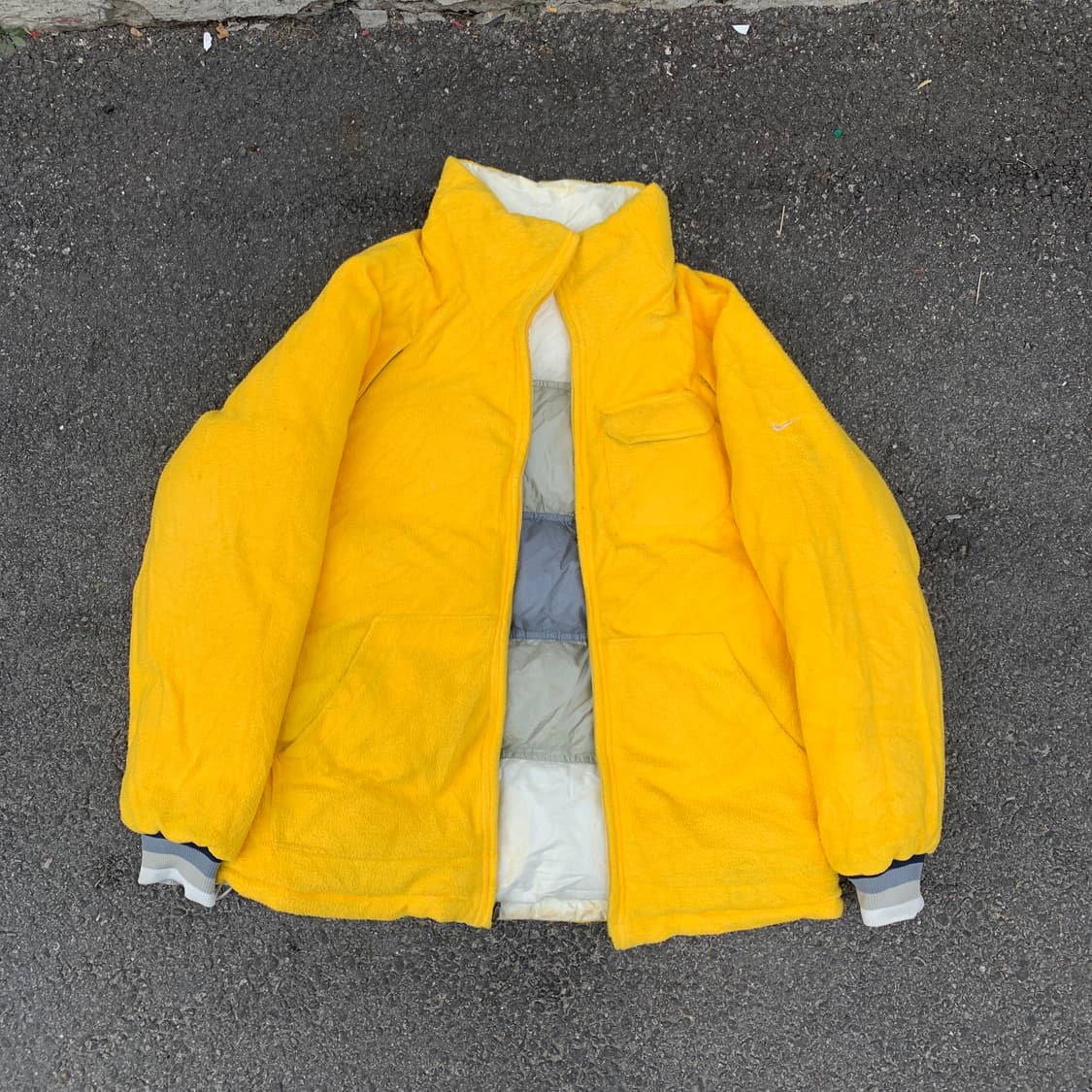 00s 나이키 리버시블 양면 후리스 덕다운 올드스쿨 패딩 XL 상품이미지6
