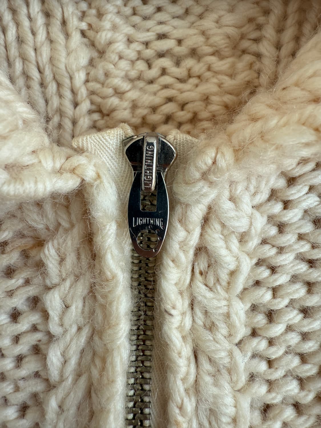 LIGHTNING ZIP 핸드메이드 집업니트 상품이미지5