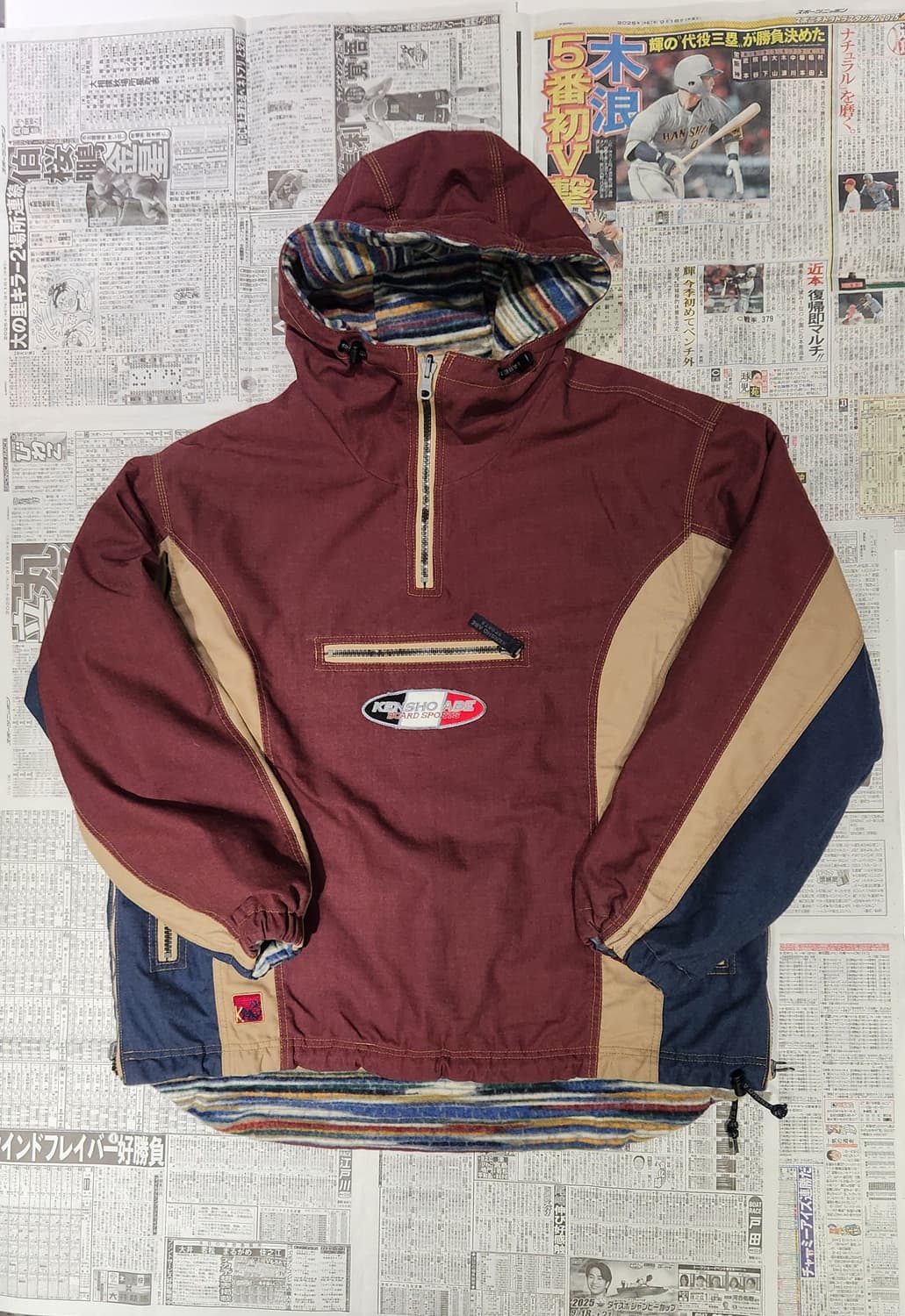 KENSHO ABE 리버시블 아노락 XL 상품이미지1