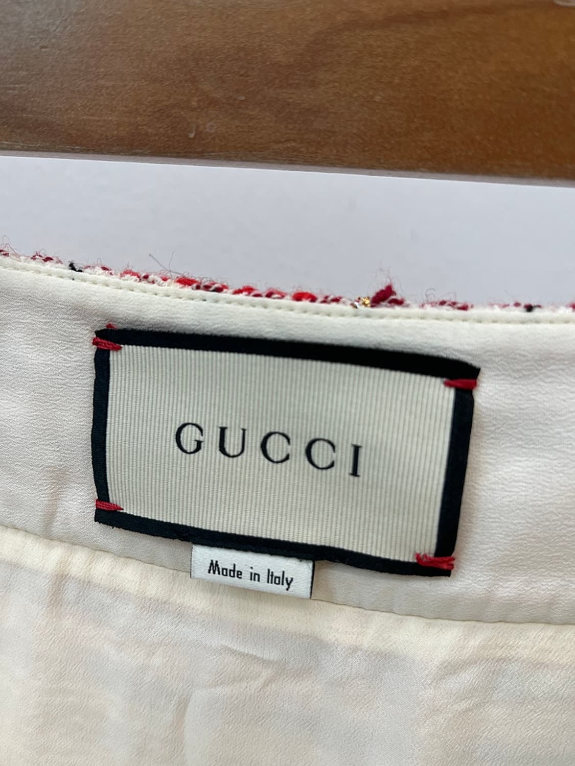 여) 구찌 GG금장 트위드 스커트  상품이미지5