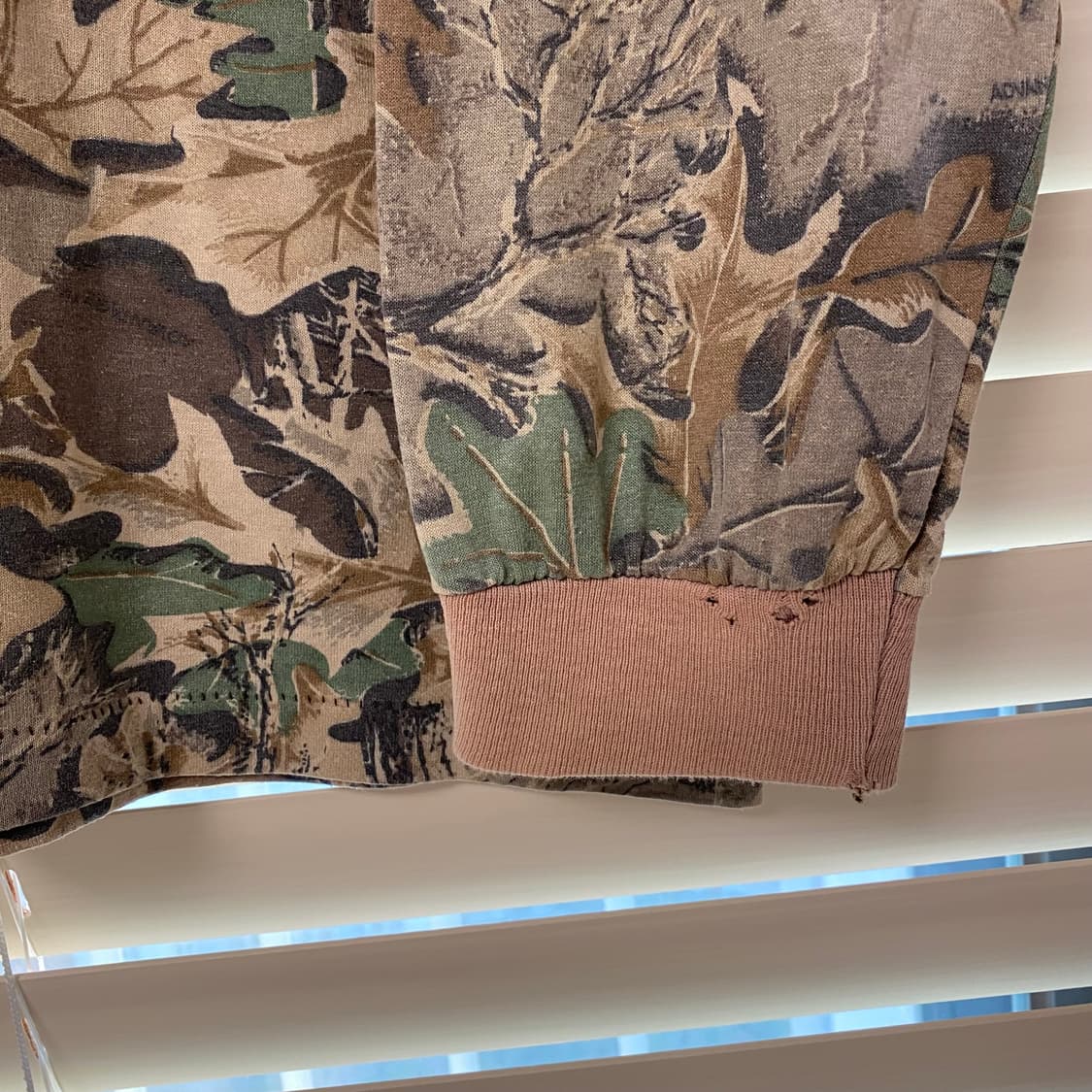 80s 빈티지 리얼트리 카모 롱슬리브 긴팔 티셔츠 USA Made L 상품이미지5