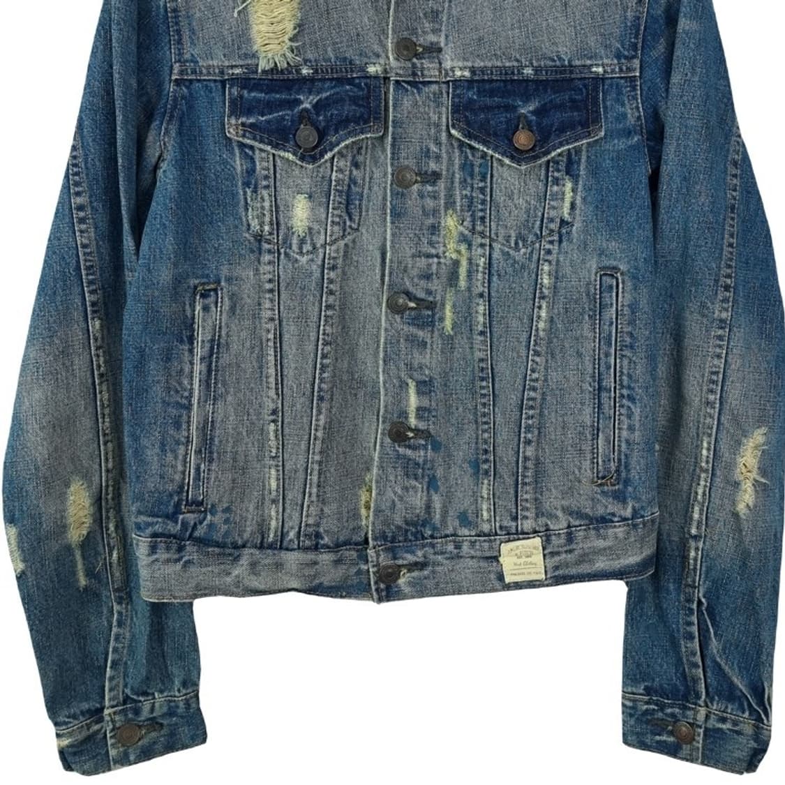 아베크롬비 빈티지 가공 데미지 슬림핏 데님 자켓 M18922 상품이미지5