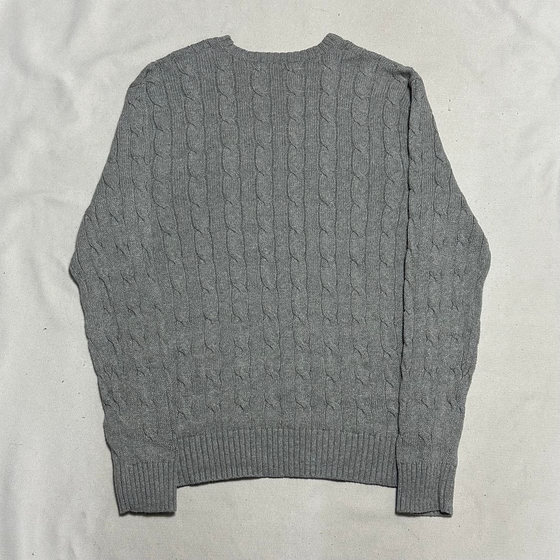 M 폴로랄프로렌 그레이 케이블 니트 상품이미지3