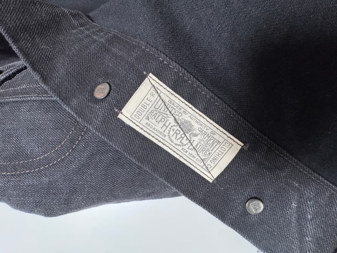 RRL 랄프로렌의 블랙 데님 lot271 자켓 L새상품 상품이미지4