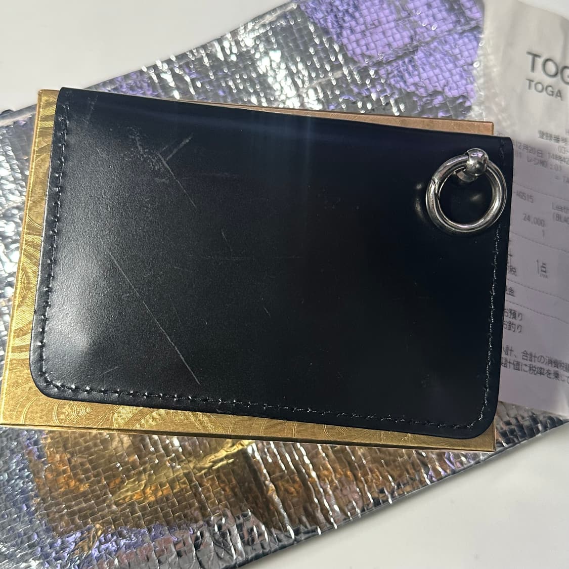 토가 레더 스퀘어 키링 지갑 24fw 상품이미지3