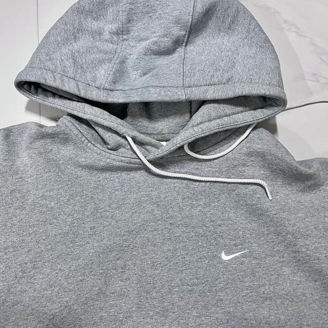 [정품] 나이키 그레이 스우시 기모 후드티 [ XL ] 상품이미지4