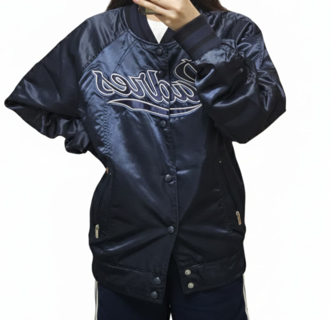 MLB 새틴 바시티 자켓/빈티지 00's/뉴욕 양키즈 상품이미지2