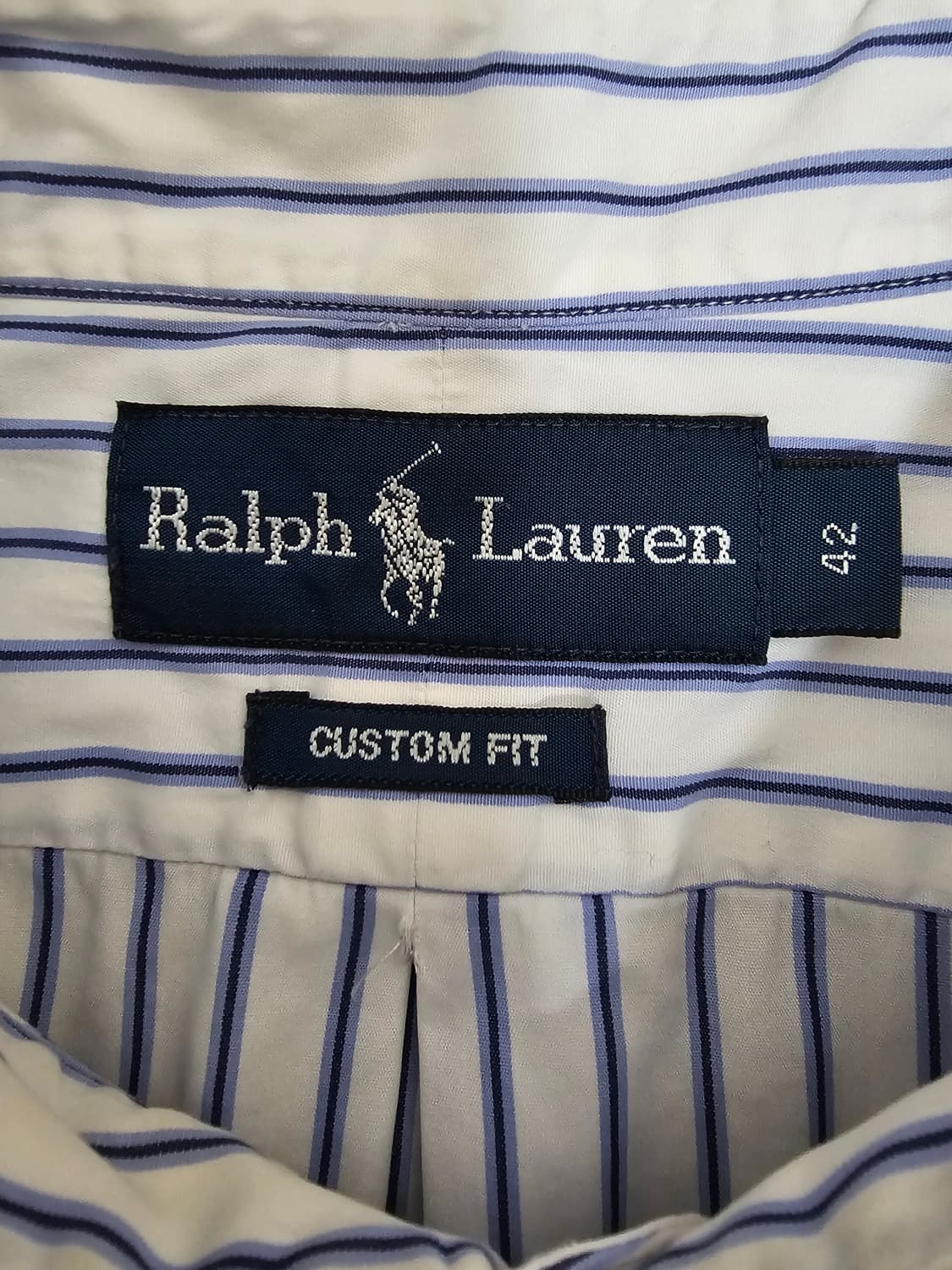 폴로 랄프로렌 스트라이프 반팔 셔츠 42 국내 100 상품이미지3