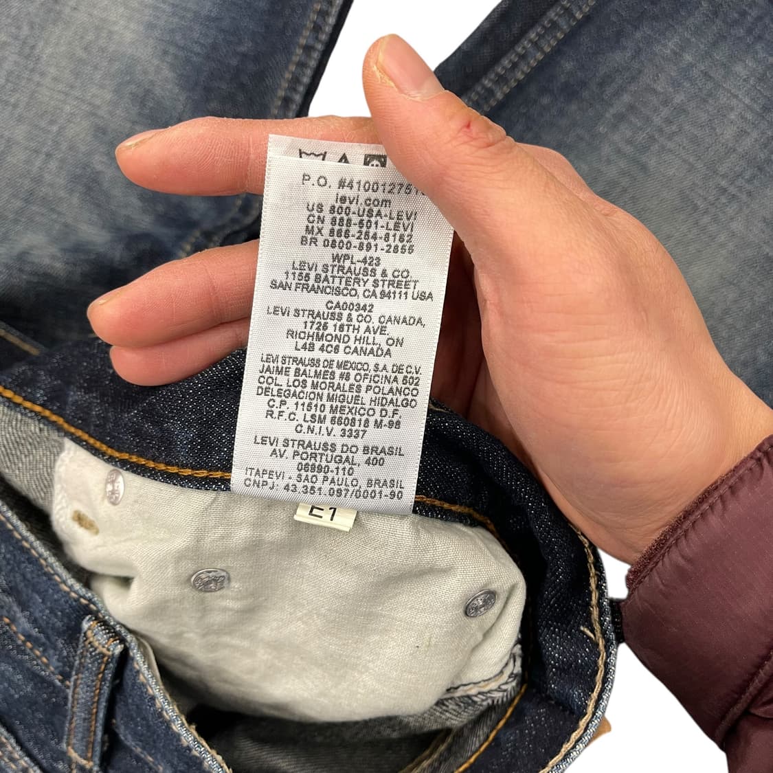 리바이스 505 스트레이트 데님팬츠 상품이미지7