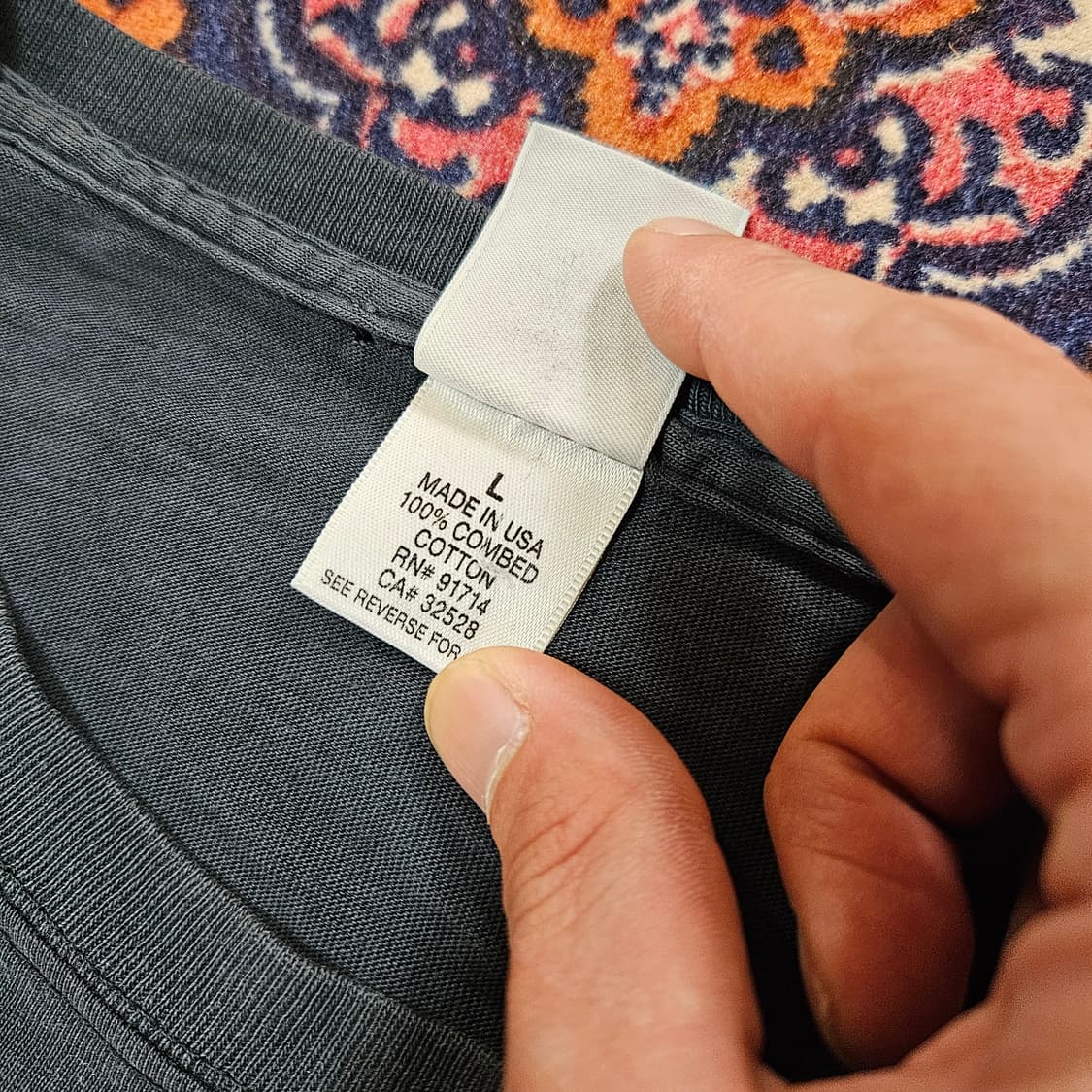 아르마니 익스체인지 in USA 디스트레스드 반팔 티셔츠 L size 상품이미지5