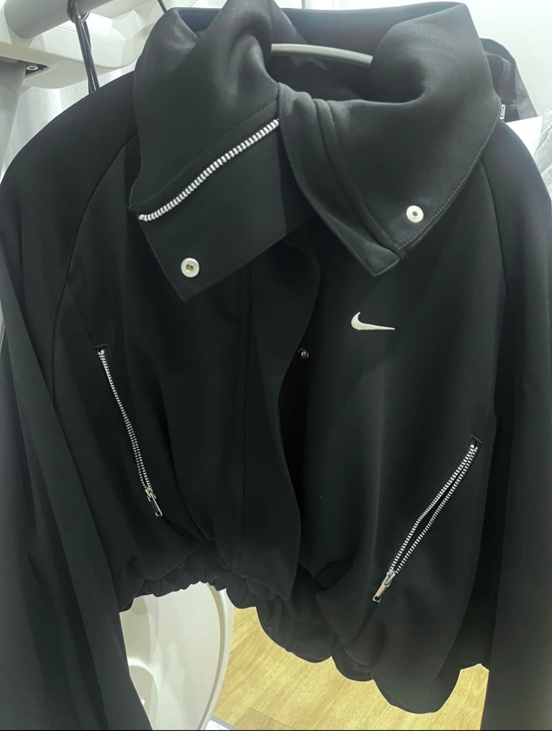 나이키 NSW 컬렉션 크롭 트랙 자켓 S 블랙 상품이미지4
