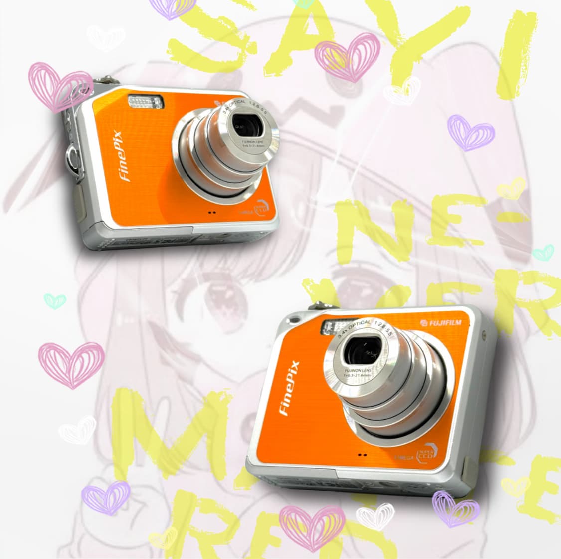 [미니게임&레어!] 후지필름 Finepix V10 오렌지 디지털카메라 상품이미지1
