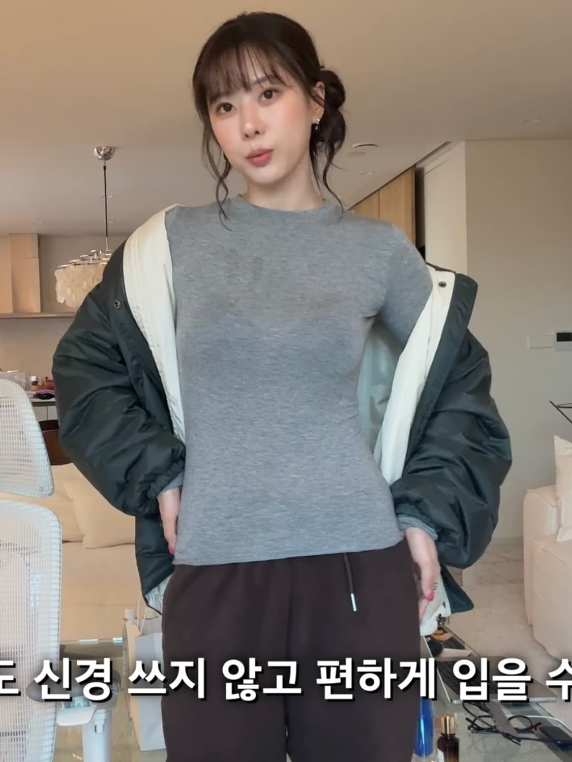 (미개봉) 네세서리 프리 플리스 팬츠 브라운 리본빛 타낫 더바넷 그로브 상품이미지4