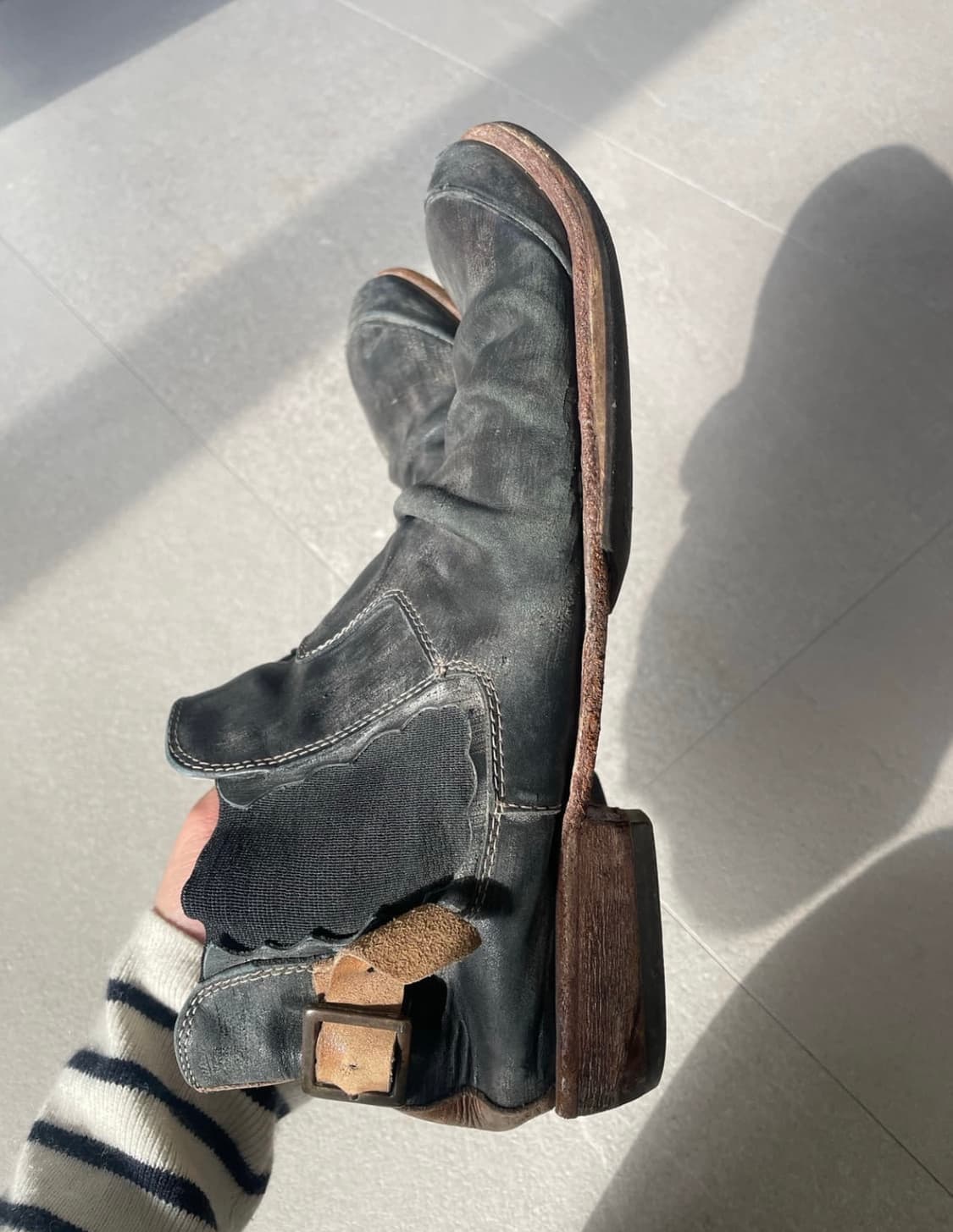 훕데두 주름가공 부츠 265 상품이미지2