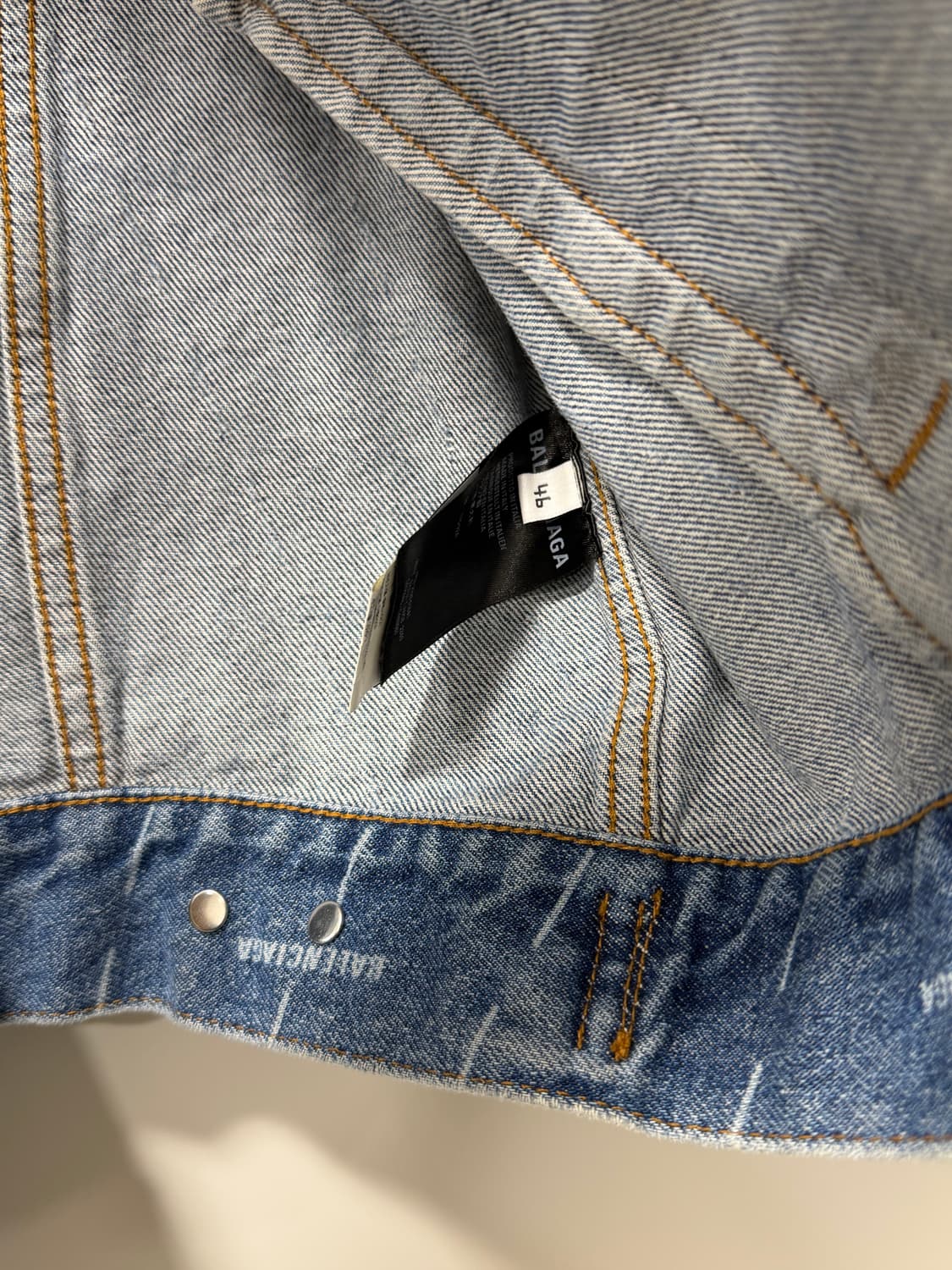 (46)발렌시아가 멀티로고 남성 청자켓  상품이미지4