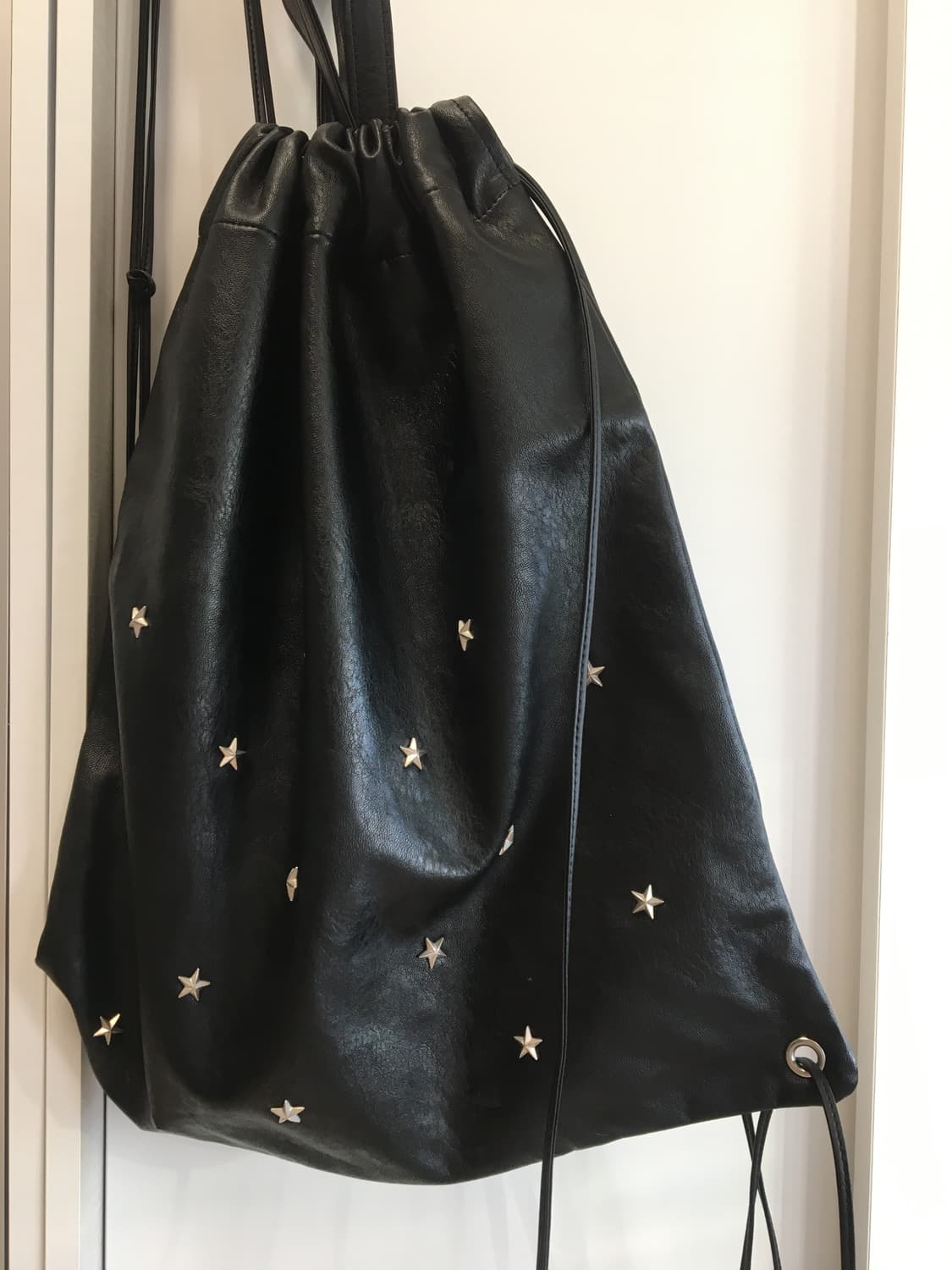 aeae 스텔라 레더 짐색 블랙 STELLA LEATHER GYMSACK 상품이미지4