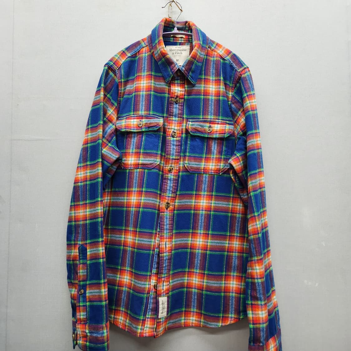 아베크롬비 웨스턴 플란넬 빈티지 체크 셔츠 M(L) 상품이미지1
