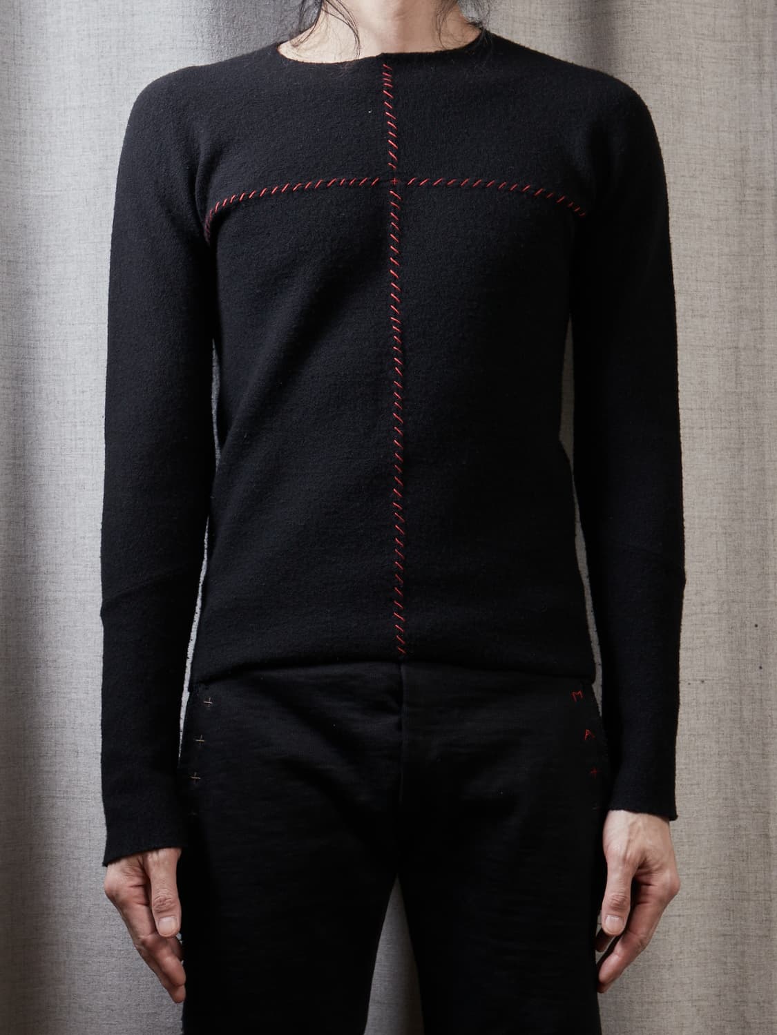 M.A+ 크로스 울 니트 상품이미지5