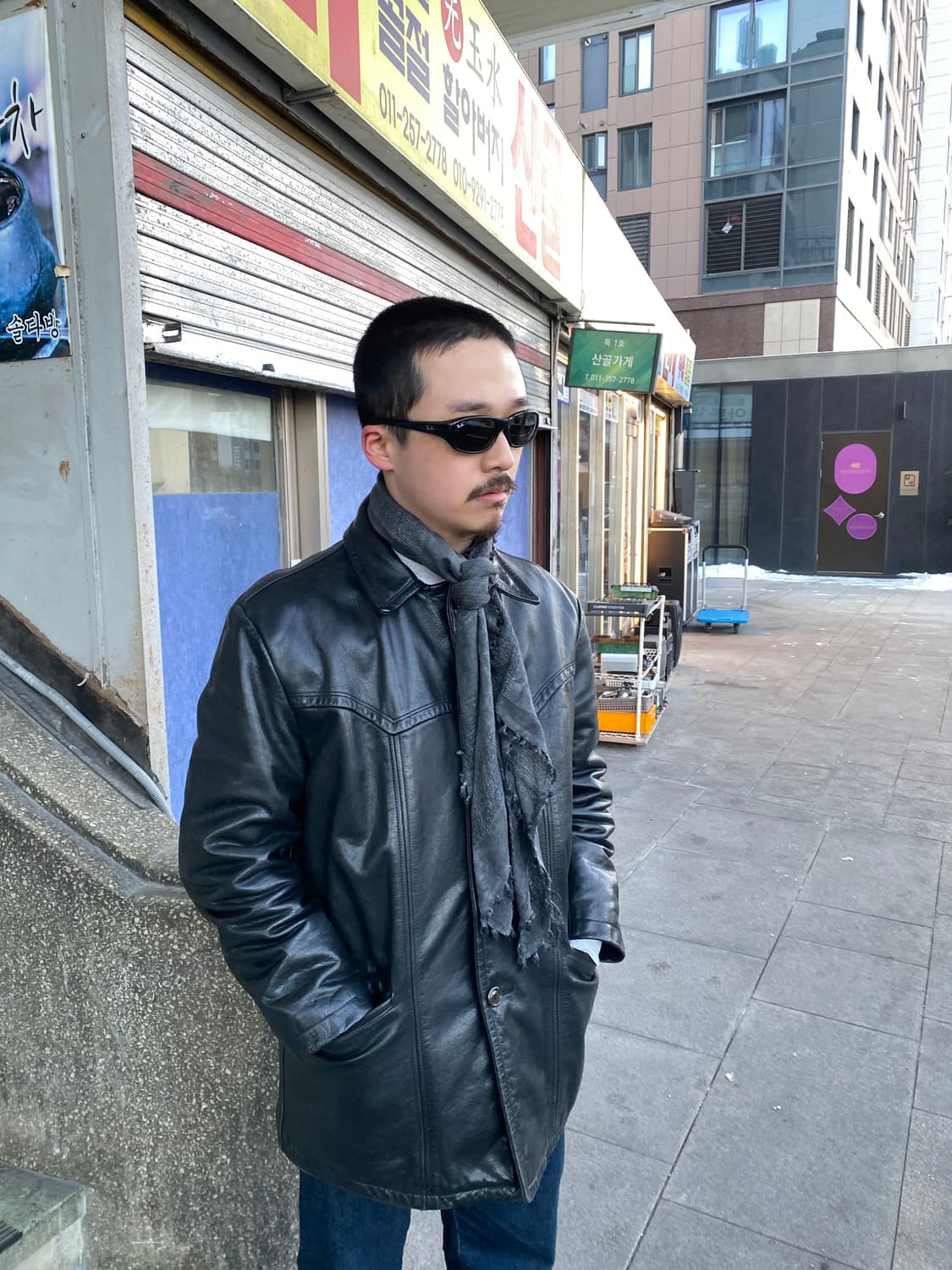 vintage short scarf 2c (컬러 택1) 상품이미지7