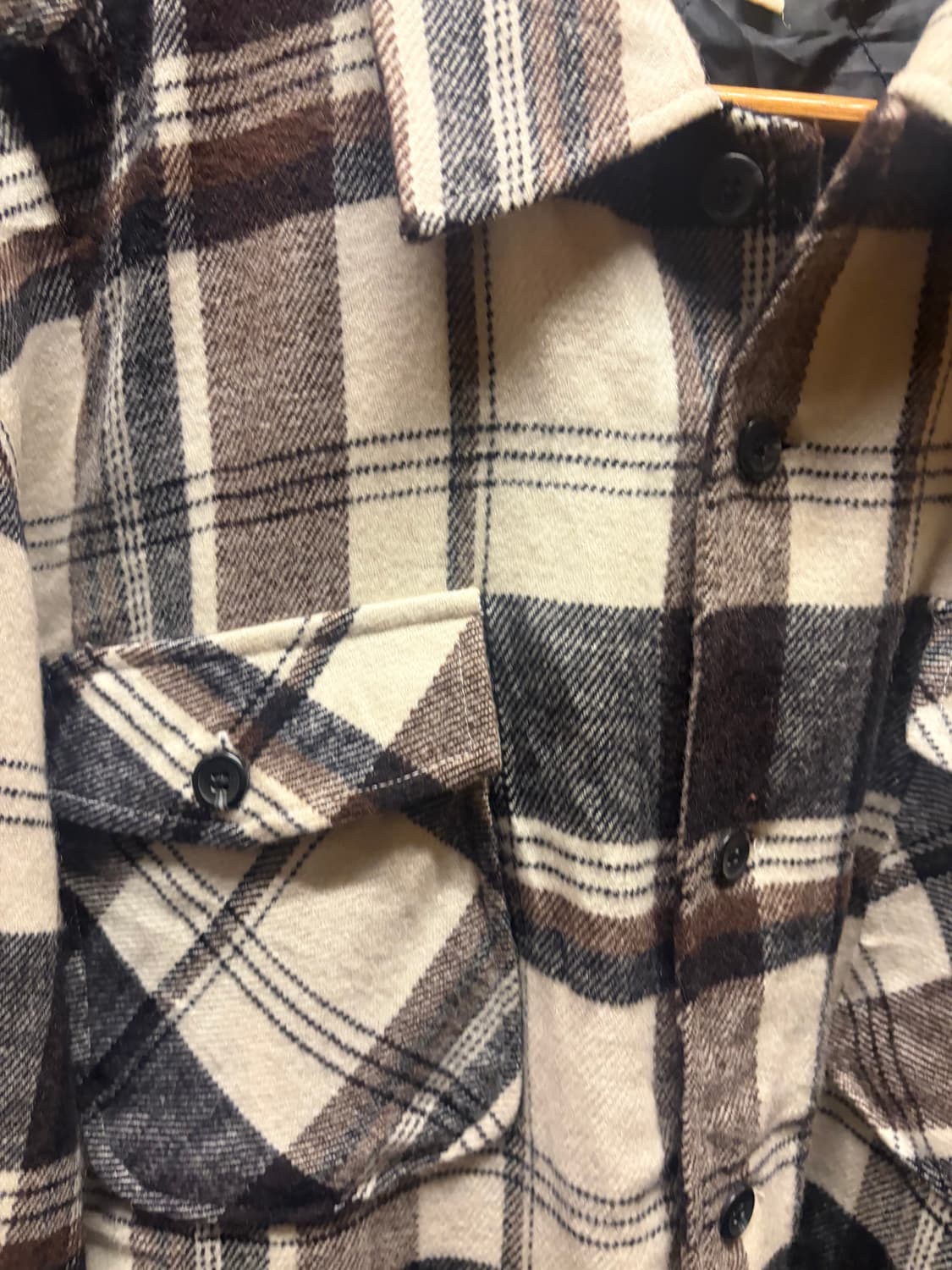 Flannel ncheck shirt jacket / 플란넬 셔츠 재킷 상품이미지2