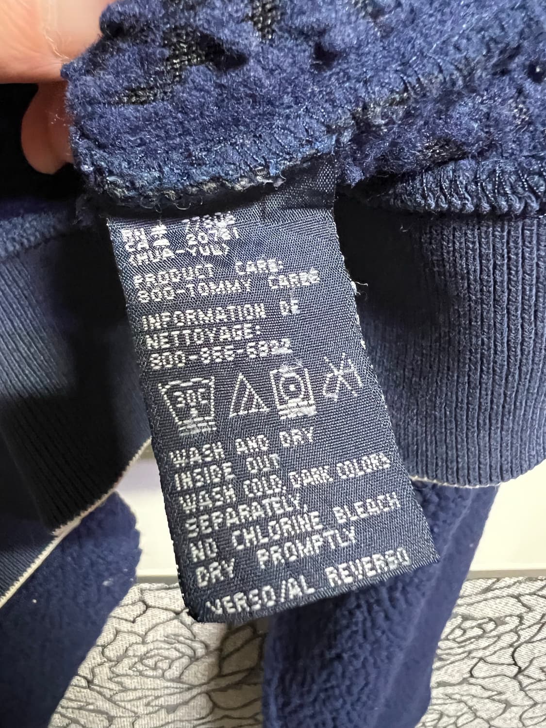 빈티지 타미힐피거 네이비 플리스 맨투맨 상품이미지10