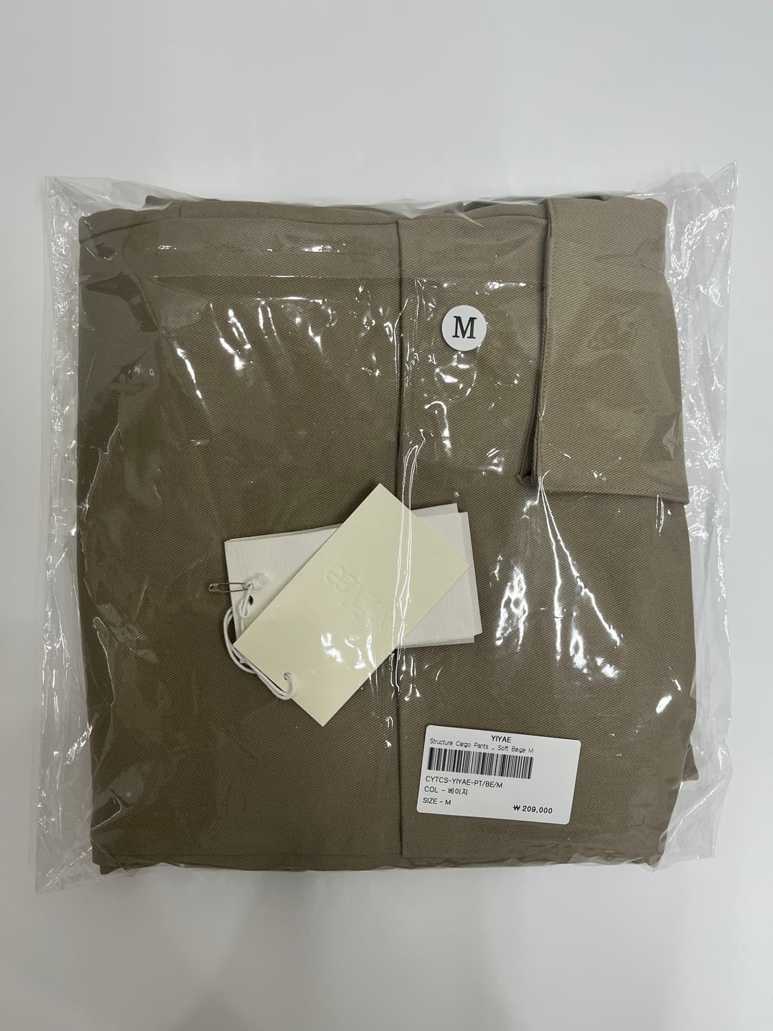 [M] yiyae 카고 팬츠 베이지 상품이미지2