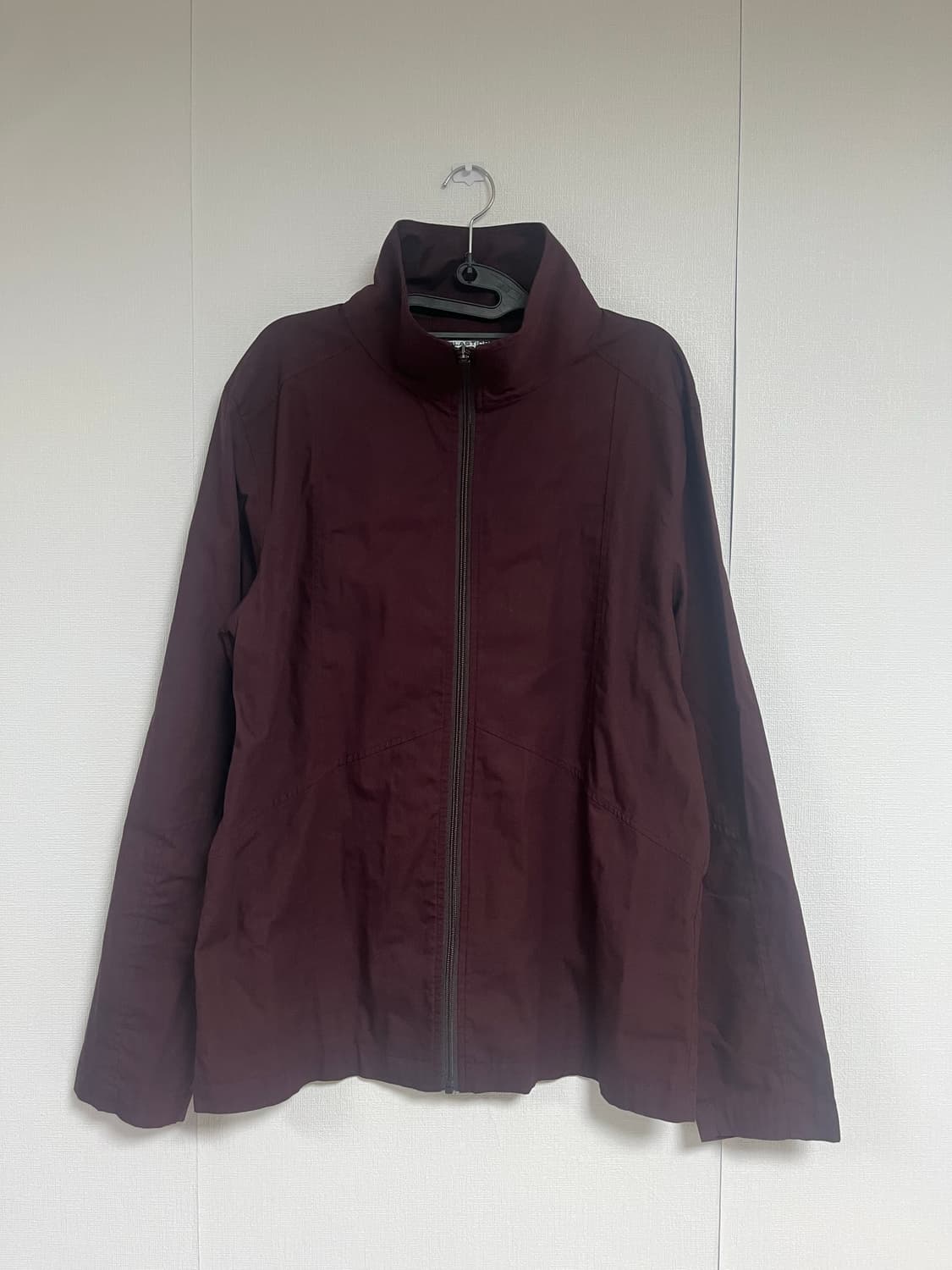 플라스틱프로덕트 서클로고 집 자켓 버건디 상품이미지1