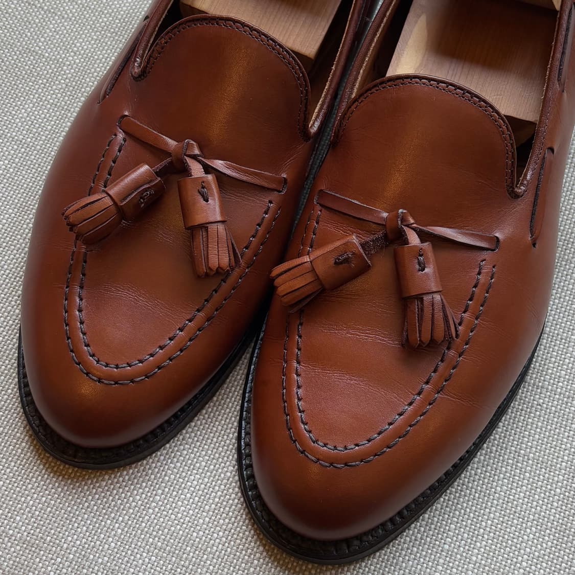 [US 8.5] Alden 662 알든 탠 카프 태슬 로퍼 상품이미지2