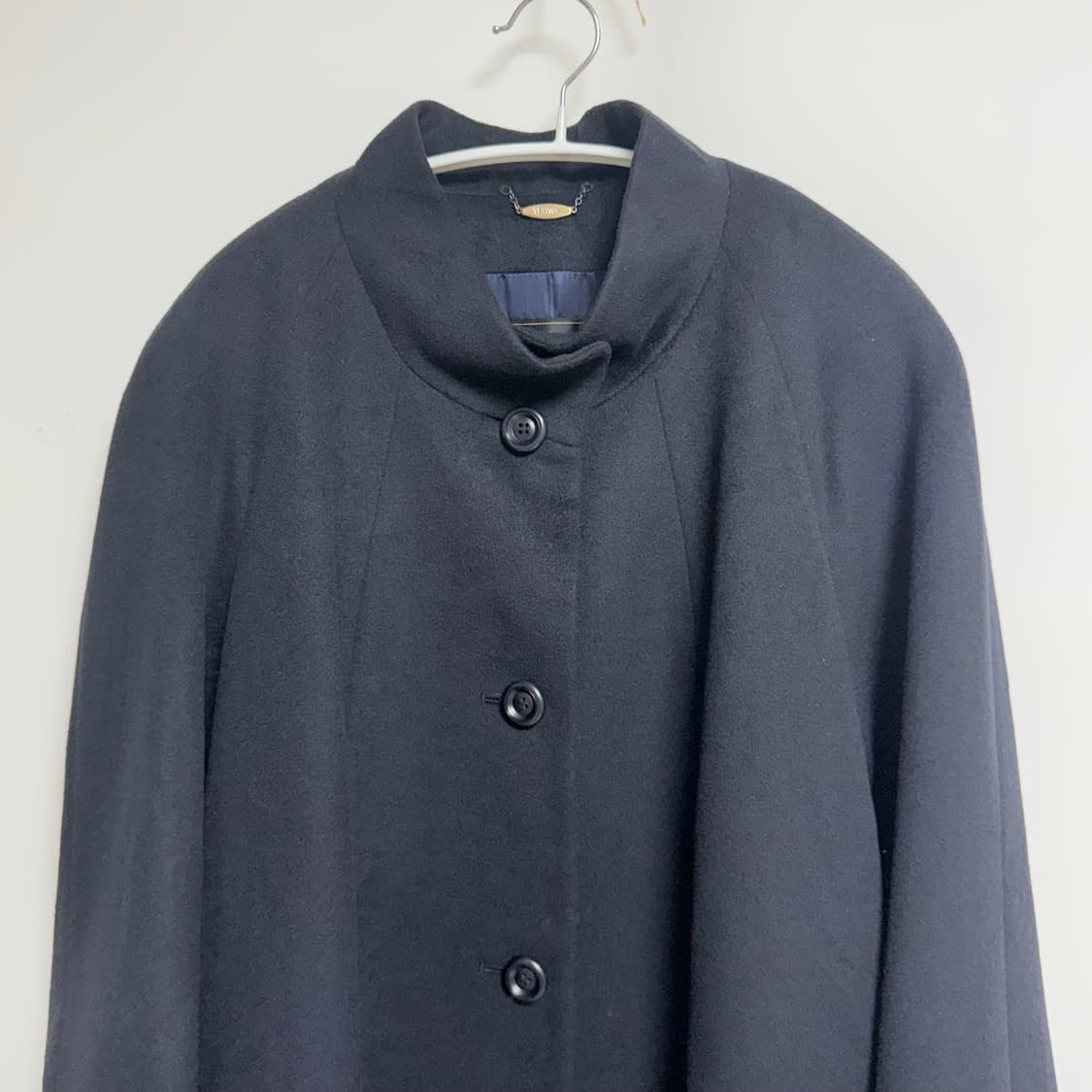 [캐시미어 100%] 여성 블랙 롱 코트 상품이미지3