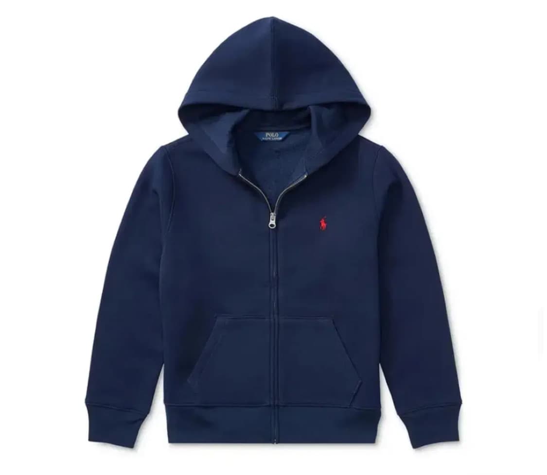 폴로 남색 후드집업 상품이미지1