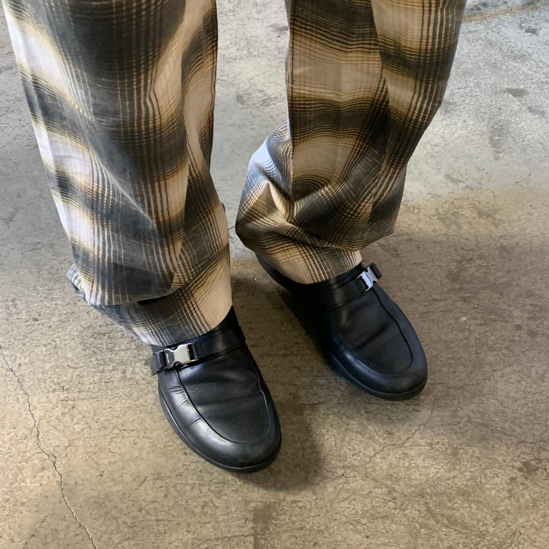 비앙카 손더스 3D 벨티드 체크 트라우저 상품이미지5