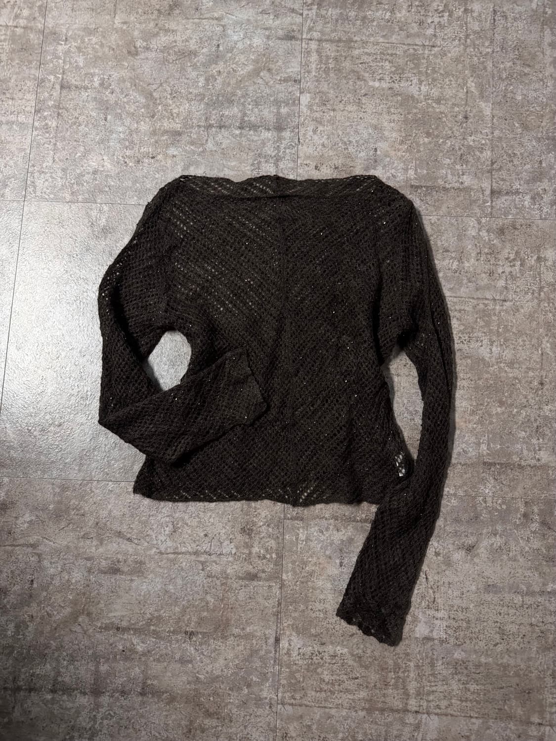 스팽글 네트 니트 탑 상품이미지6