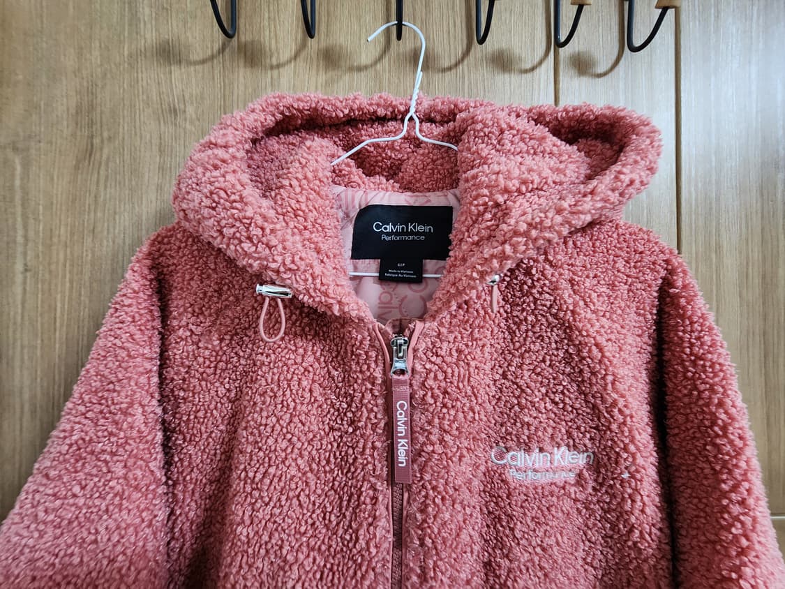 (S)여성 캘빈클라인 퍼포먼스 뽀글이 플리스 패딩 후드 점퍼 상품이미지3