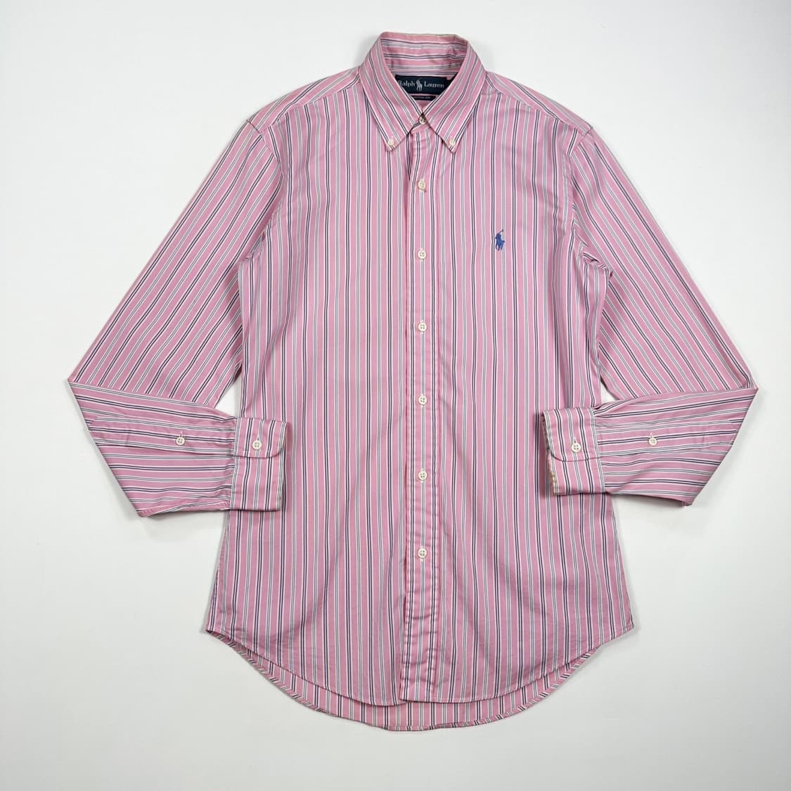 폴로 랄프로렌 포니 스트라이프 핑크 셔츠 (XS 여성추천) 상품이미지2