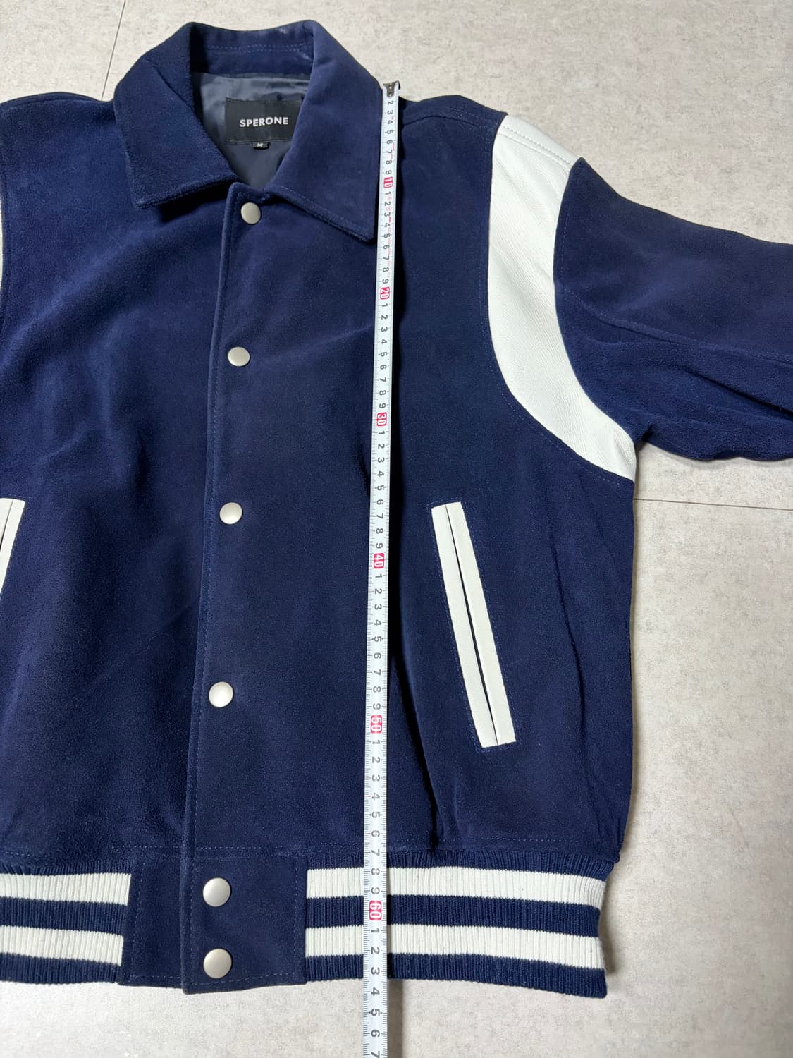 스페로네 스웨이드 스타디움 숏 자켓 상품이미지5