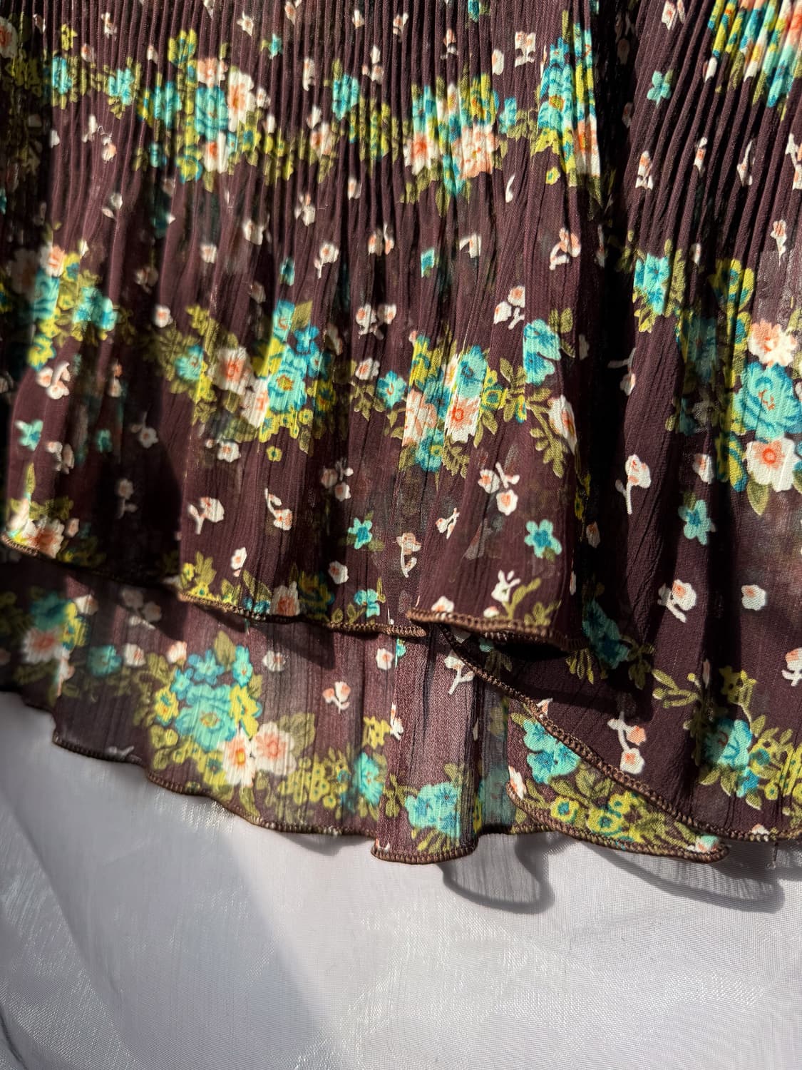 Floral Pleated Blouse 0128 상품이미지5