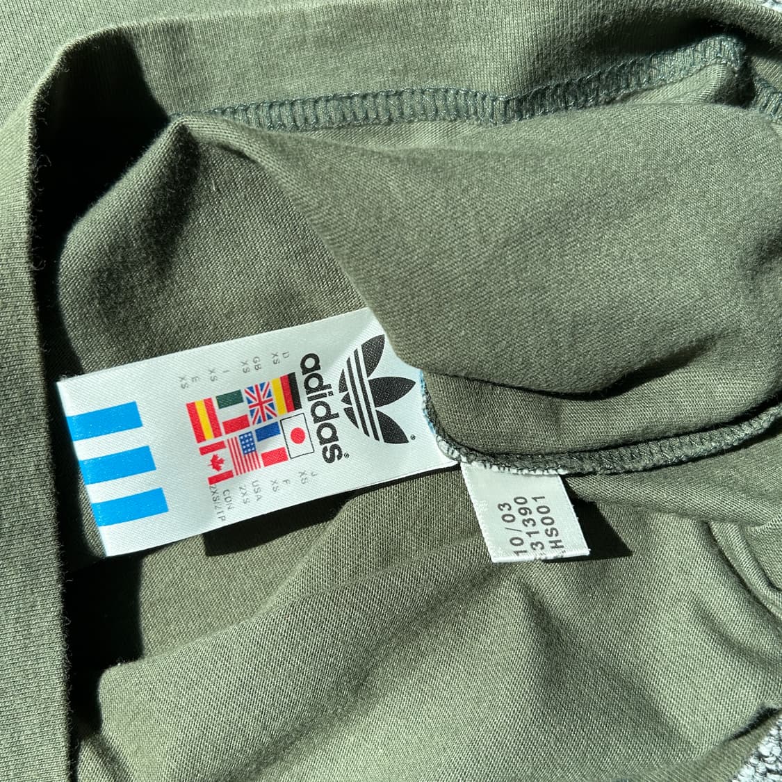 아디다스 카키 링거 티셔츠 상품이미지6