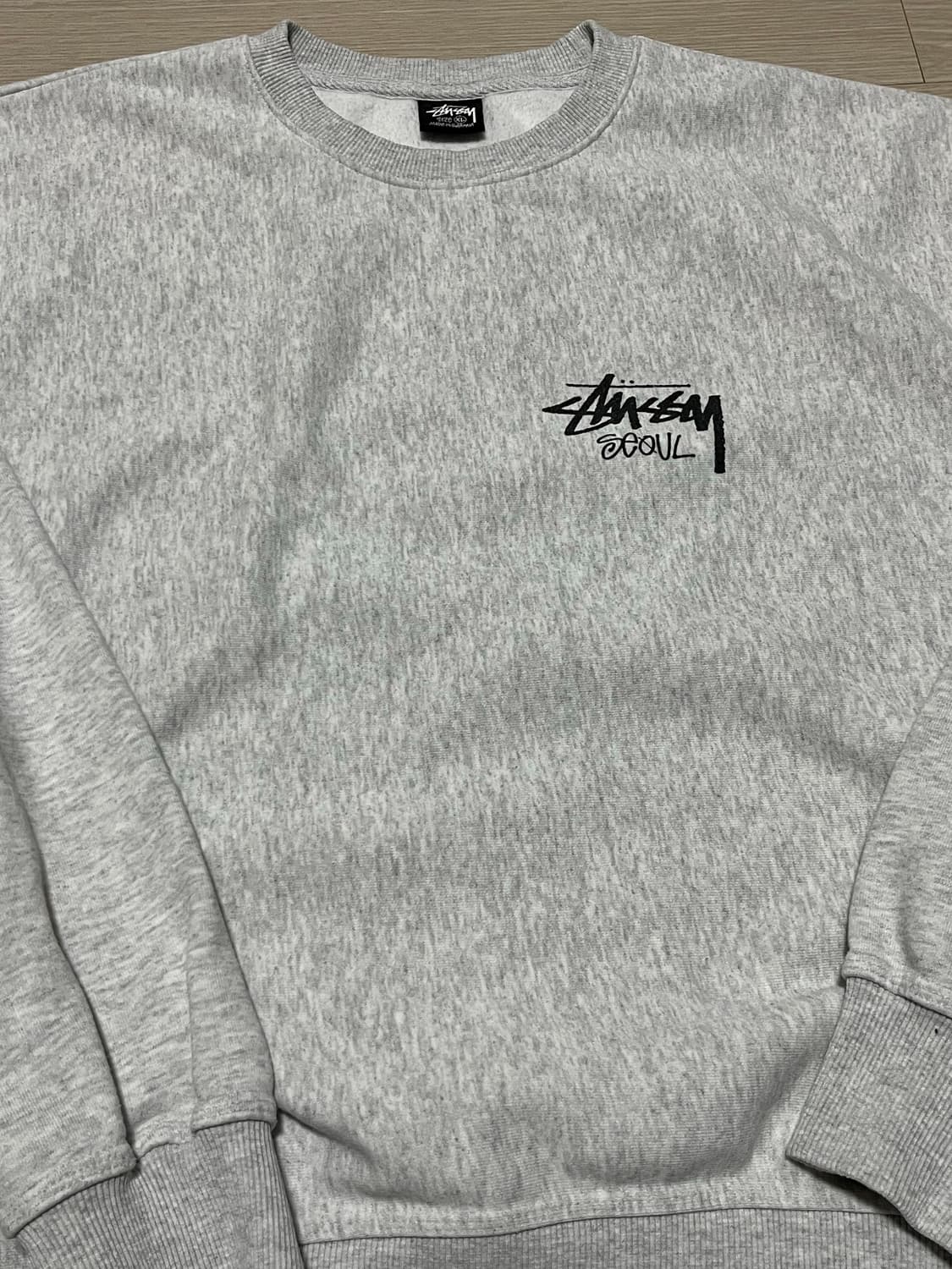 [XL] 스투시 서울 맨투맨 애쉬 헤더 상품이미지2