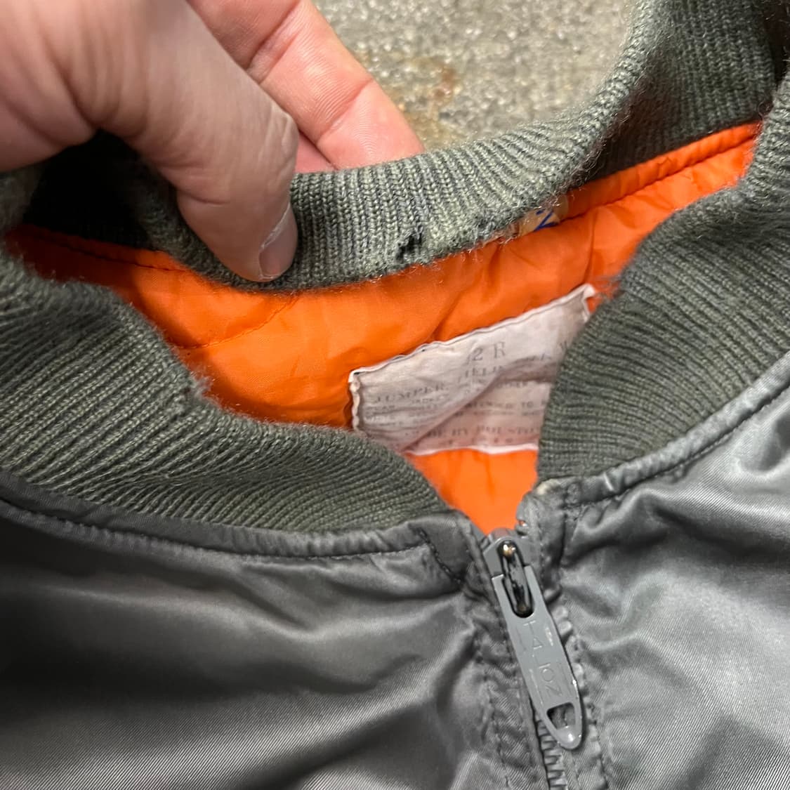 90s 휴스턴 ma-1 플라이트 자켓 (105) 상품이미지4