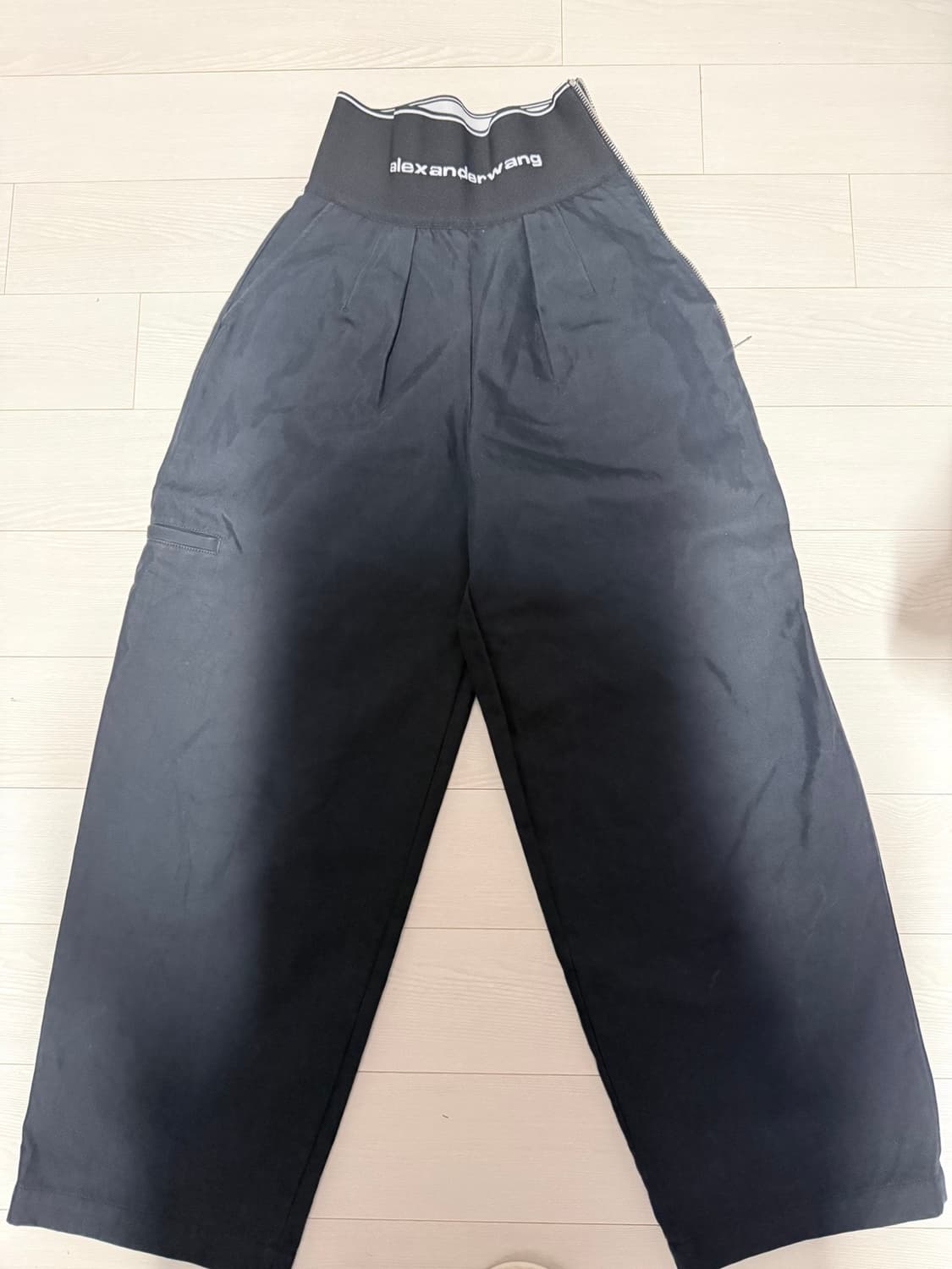 Alexander Wang 로고 밴딩 와이드 팬츠 /착샷 있음 상품이미지1