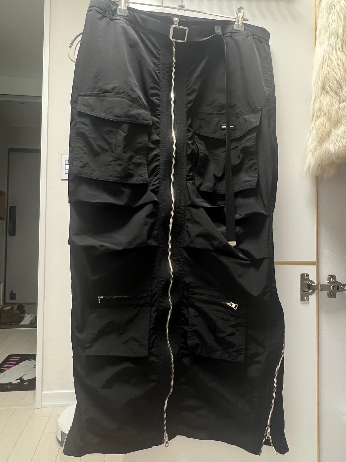 배드블러드badblood롱 스커트 블랙 상품이미지3