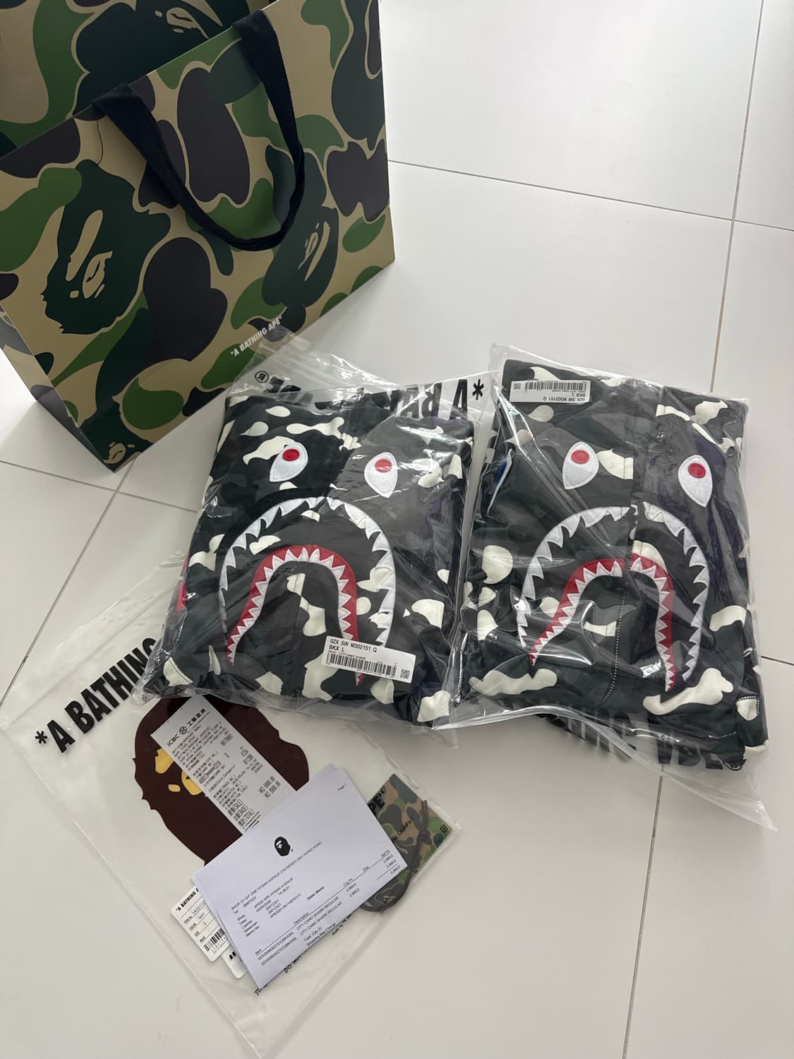 베이프 홍콩 카모시티 새상품 L  상품이미지1