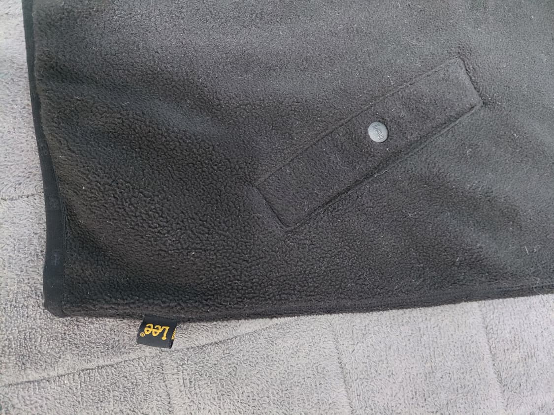 Lee 리 폴라플리스 스냅 가디건 블랙 M 상품이미지3