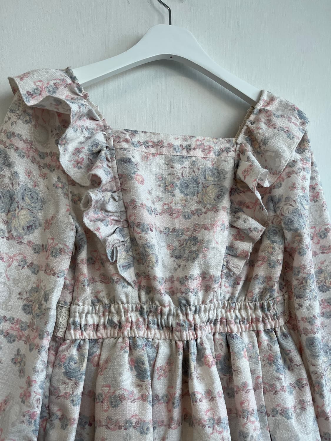 리즈리사 플라워 프릴 리본 원피스 상품이미지7