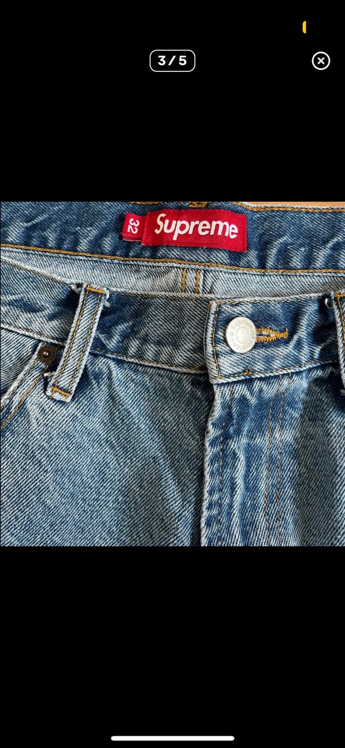 슈프림 배기 진 워시드 인디고 상품이미지1