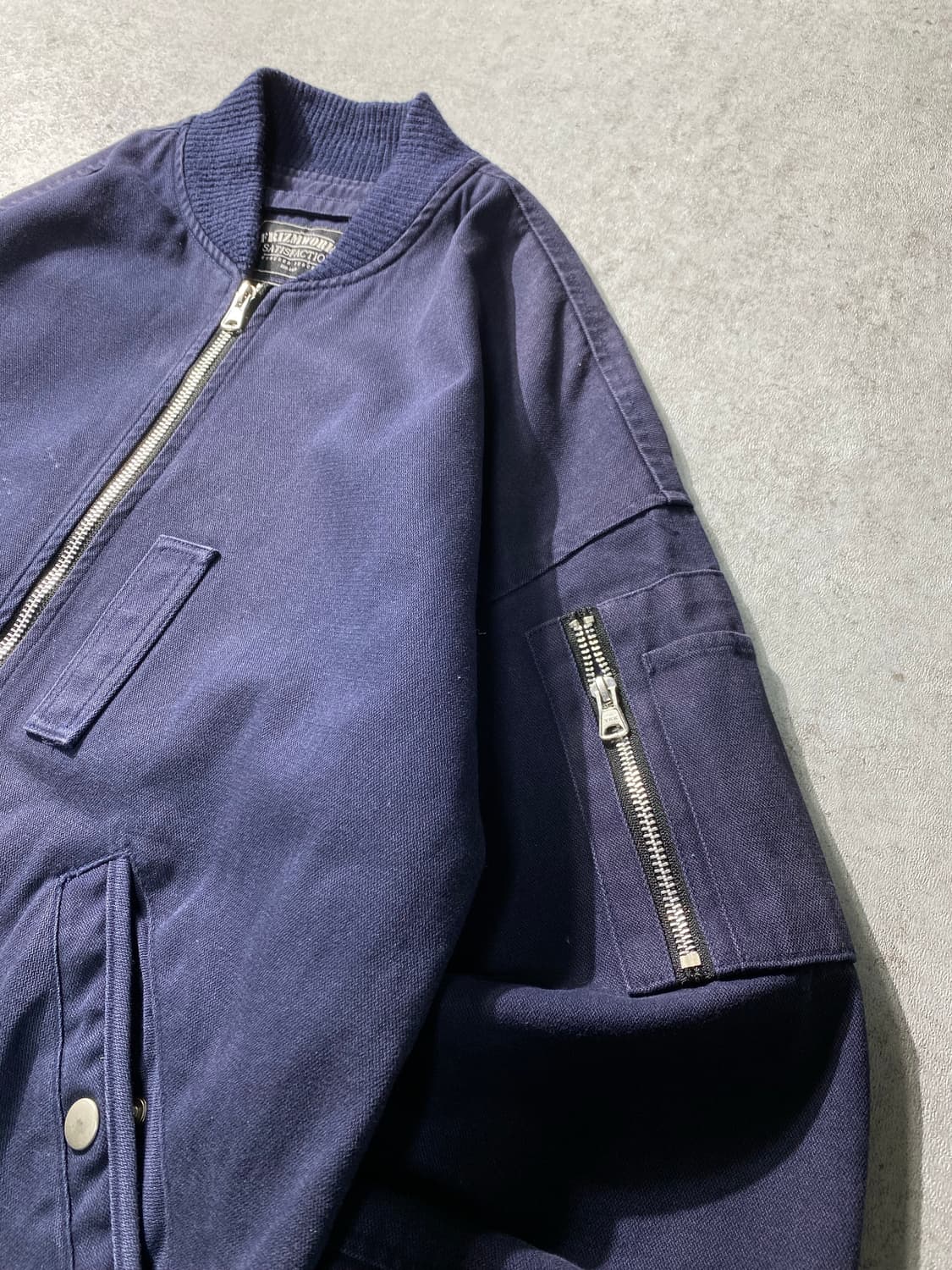 [M] 프리즘웍스 투웨이 네이비 코튼 MA-1 자켓 상품이미지3