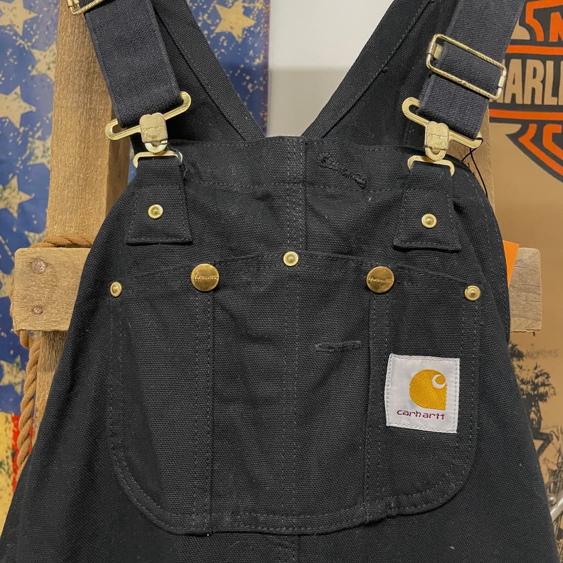 10s 칼하트 오리지널 워크 웨어 더블니 오버롤 데님 멜빵 상품이미지3