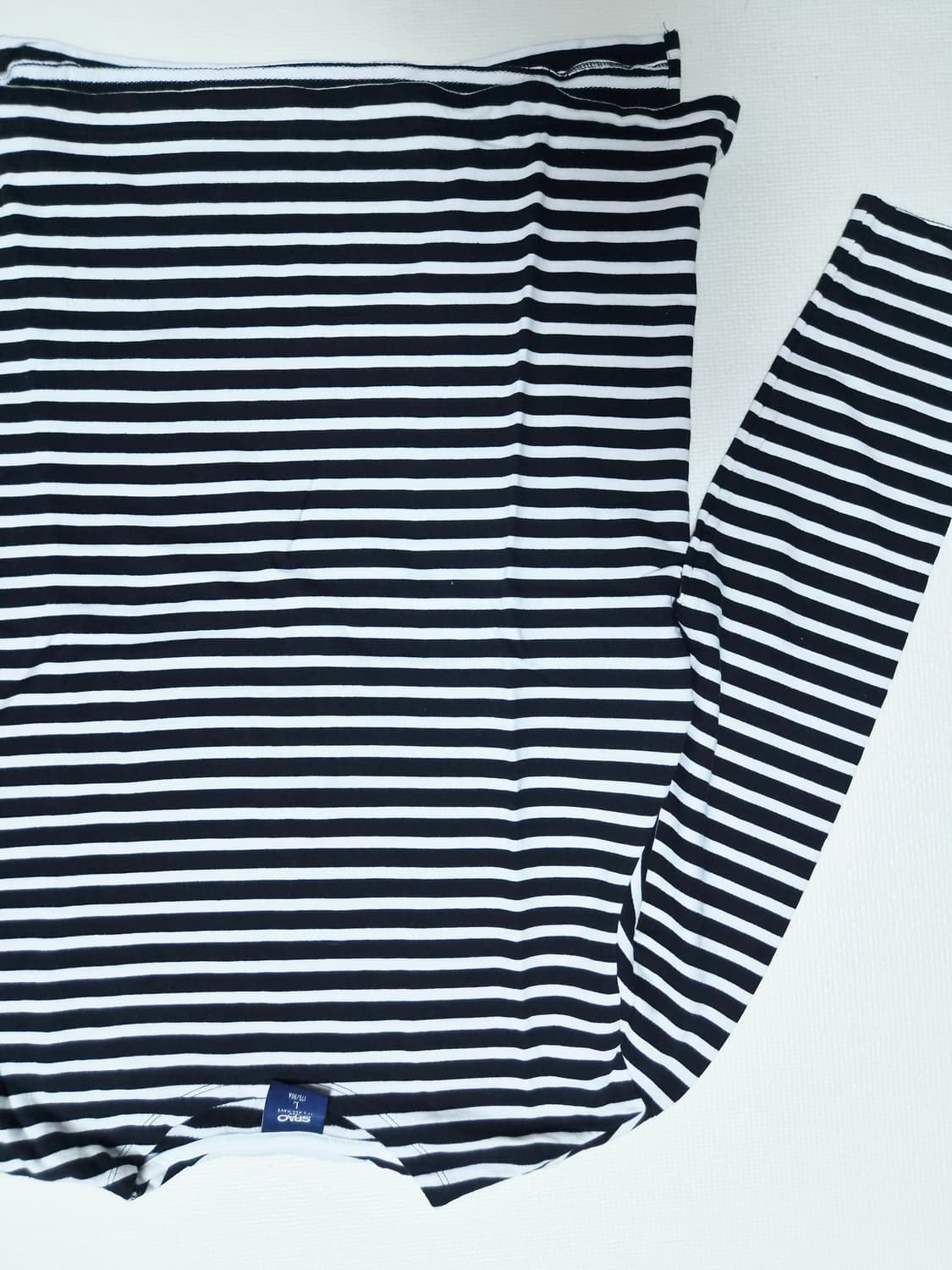 스파오  SPAO 남자 스트라이프 긴팔티셔츠 105 블랙 상품이미지3